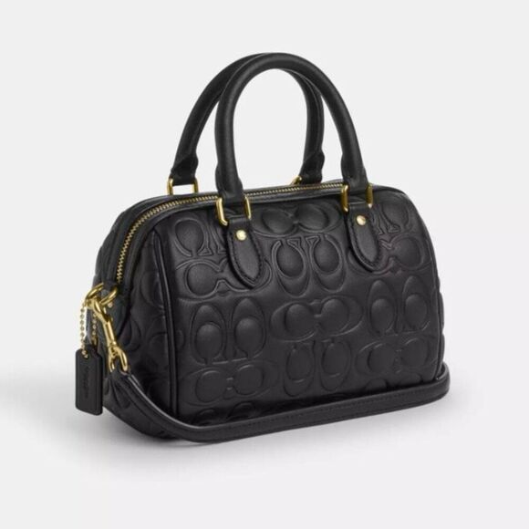 NWT ❤️ Coach Mini Rowan Crossbody Bag In Blocked Signature Leather CY743 - Picture 10 of 10